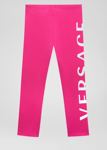 Versace Logo Leggings Tjej - 439857HIY